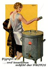 Werbung fuer Siemens Waschautomat  1928