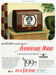 Fernseher  Werbung  USA  1949