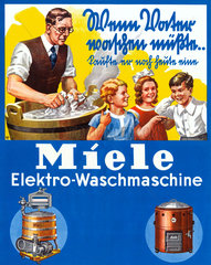 Miele Waschmaschinenwerbung  um 1932