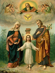 Jesus  Heilige Familie  um 1900