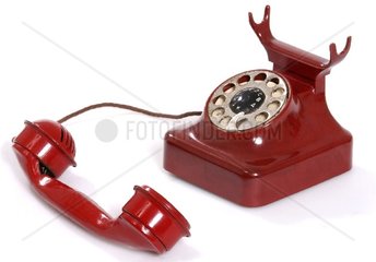 altes rotes Telefon