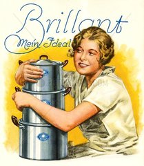 Werbung fuer Kochtoepfe um 1930