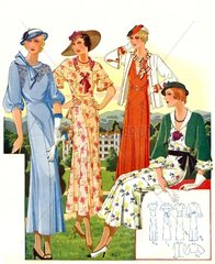 franzoesische Damenmode 1932