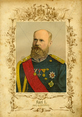 Karl I.  Koenig von Wuerttemberg  Portraet  1874