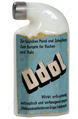 Odol Mundwasser  Odolflasche  1925