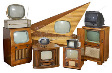 Fernseher aus vier Jahrzehnten  ab 1951