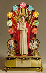 Christus im Lichterkranz  Plastik  Souvenir  1975