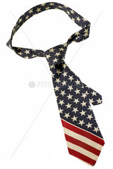 Krawatte  Muster US-Flagge