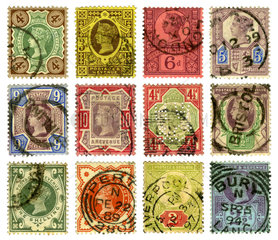 Britische Briefmarken  Queen Victoria  1889-1899