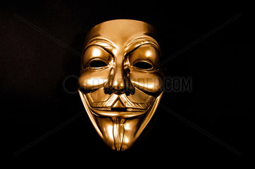 Goldene Anonymous-Maske