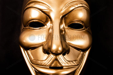 Goldene Anonymous-Maske