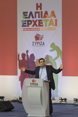 Spitzenkandidat Alexis Tsipras spricht in Thessaloniki