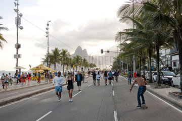 Rio de Janeiro Strandpromenade von Ipanema