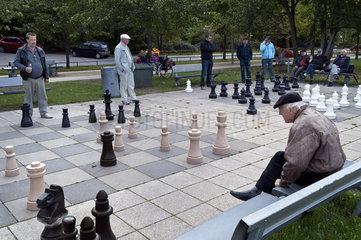 Schachspieler in Travemuende