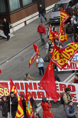 Gewerkschaftsdemonstration in Rom