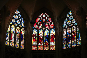 France  Haute Garonne  Toulouse  les vitraux de la Cathédrale Saint Etienne