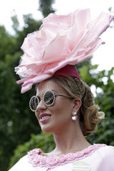 Royal Ascot  Fashion on Ladies Day  actress Natalia Kapchuk well dressed at the racecourse