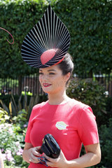 Royal Ascot  Portrait of hat designer Martha Lynn