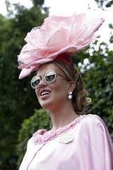 Royal Ascot  Fashion on Ladies Day  actress Natalia Kapchuk well dressed at the racecourse