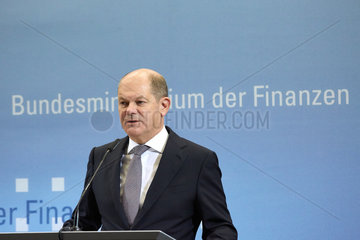 Berlin  Deutschland - Bundesfinanzminister Olaf Scholz.