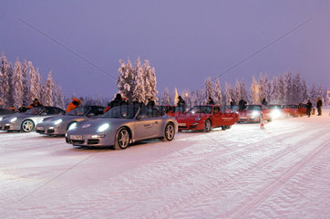 Porschefahrtraining in Lappland (Finnland)