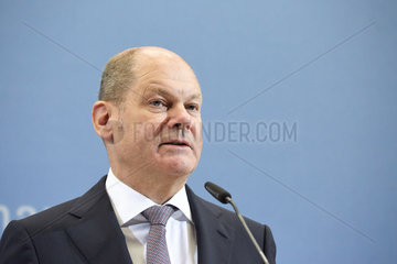 Berlin  Deutschland - Bundesfinanzminister Olaf Scholz.
