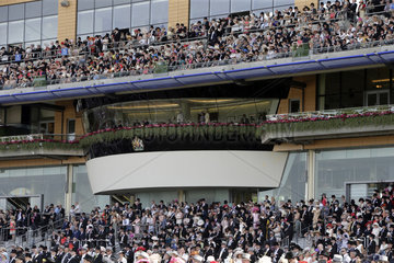 Royal Ascot  view at the Royal Box at the grandstand