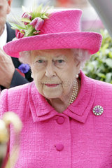Royal Ascot  Portrait of Queen Elizabeth the Second