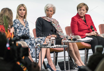 Freeland + Trump + Lagarde + Merkel