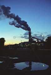 Emissionen einer Zuckerfabrik  Polen