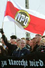 Demonstration der NPD in Berlin
