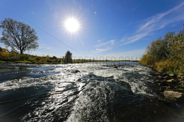Wesel  Niederrhein  Deutschland  renaturiertes Flussauengebiet an der Lippemuendung