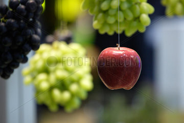 Berlin  Apfel und Weintrauben