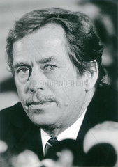 Václav Havel  Staatspraesident Tschechoslowakei  1990