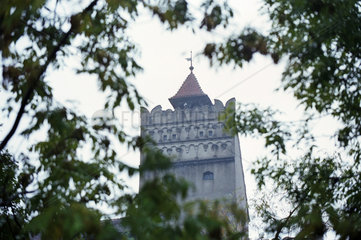 Turm des Dracula-Schlosses (Castelul Bran) von Vlad Tepes  bzw. Dracula  Rumaenien
