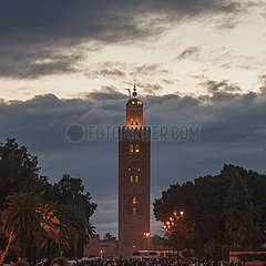 Minaret of Koutoubia Mosque - Marrakesh