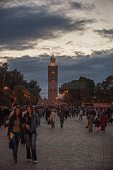 Minaret of Koutoubia Mosque - Marrakesh