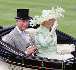 Ascot  Grossbritannien  Prinz Charles und seine Frau Camilla im Portrait