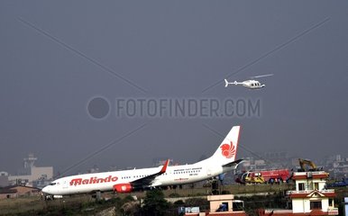 NEPAL-KATHMANDU-MALINDO AIRLINES-RUNWAY ACCIDENT