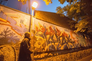 Graffiti in Licht und Dunkel