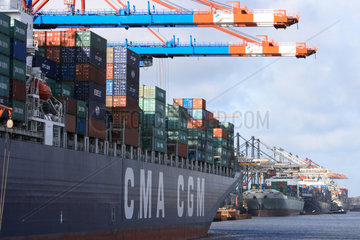 Containerterminal im Hamburger Hafen