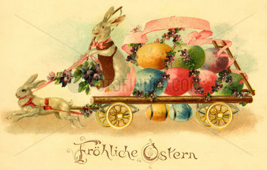 Froehliche Ostern  Osterkarte  1901
