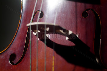 Der Korpus eines Cellos