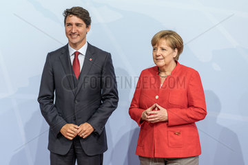 Trudeau + Merkel