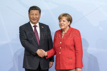 Xi Jinping + Merkel