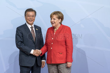 Moon Jae-In + Merkel