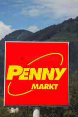 Radenthein  Oesterreich  Zeichen der Supermarktkette Penny Markt