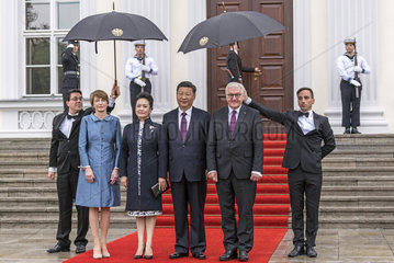 Buedenbender + Peng Liyuan + Xi Jinping + Steinmeier