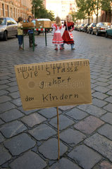 Berlin  Plakat zum autofreien Tag