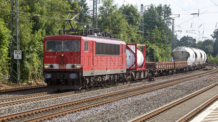 Gueterzug der Deutschen Bahn